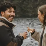 Guests enjoying drinks on the Milford Sound Business Class cruise