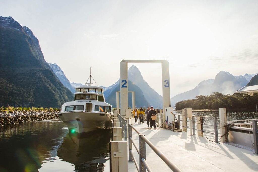 Boarding Milford cruise